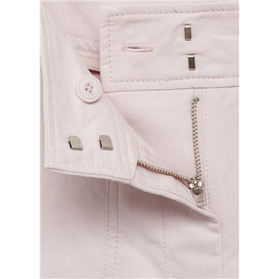 Pantalón wideleg costuras decorativas