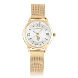 HIS AND HERS GOLD MESH STRAP WATCH SET