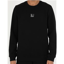 Siyah Regular Fit Sweatshirt