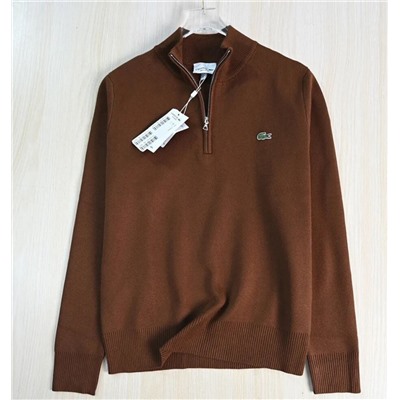 Повседневный трикотажный свитер с длинным рукавом ЛАКОСТ*Е