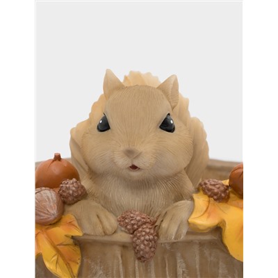 Конфетница, 17х14 см, полирезин, коричневая, Белка, Autumn forest