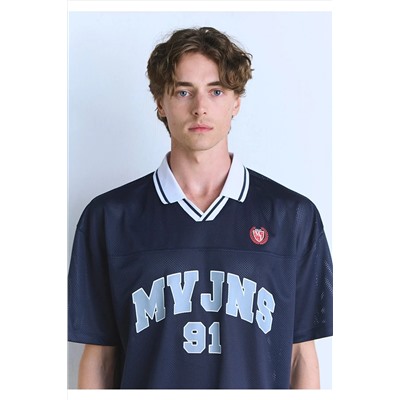Mavi Mvjns 91 Baskılı Lacivert Forma Tişört Loose Fit / Bol Rahat Kesim 0612778-70487