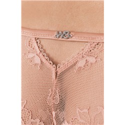 Tanga tira encaje rosa brillos