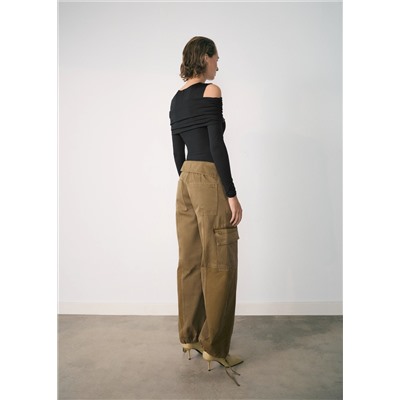 Jeans cargo cintura vuelta