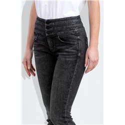 Vaquero slim de tiro alto Negro