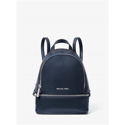 Michael Kors Outlet Rhea Extra-Small Pebbled Leather Backpack