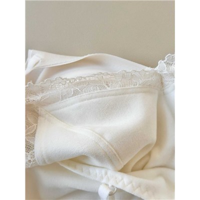 Нежный и очень красивый плотный кружевной топ / майка   L*A PERL*A