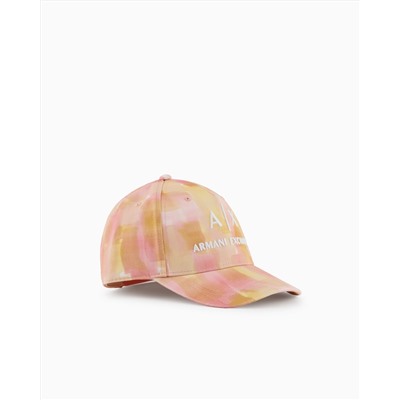 Abstract patterned visor hat