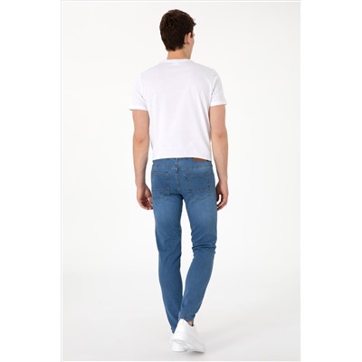 Erkek Açık Mavi Jean Pantolon