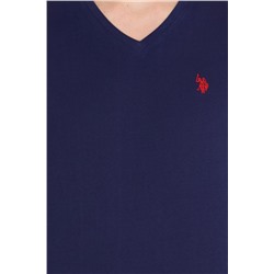 Erkek Lacivert Basic V Yaka Tişört