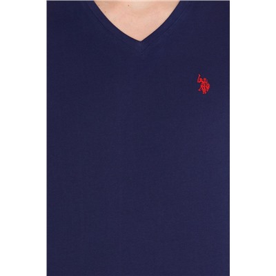 Erkek Lacivert Basic V Yaka Tişört