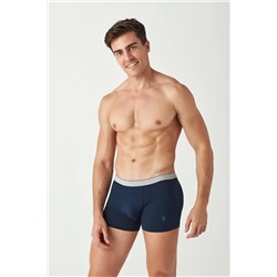 U.S. Polo Assn. Erkek Beyaz - Lacivert 2 Li Boxer 80370