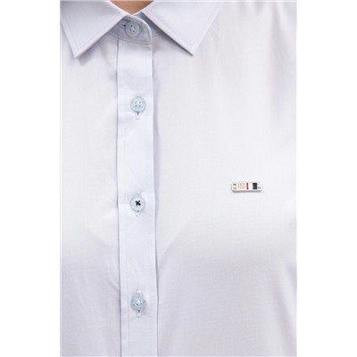 Kadın Açık Mavi Uzun Kollu Basic Gömlek