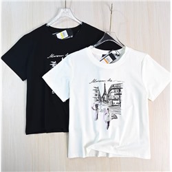 Хлопковая футболка КАР*Л 😎