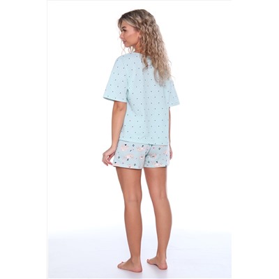 Пижама с шортами 052-053 с шортами Очарование НАТАЛИ #978077