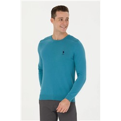 Erkek Petrol Basic Kazak