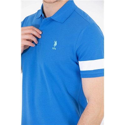 Erkek Saks Polo Yaka Tişört