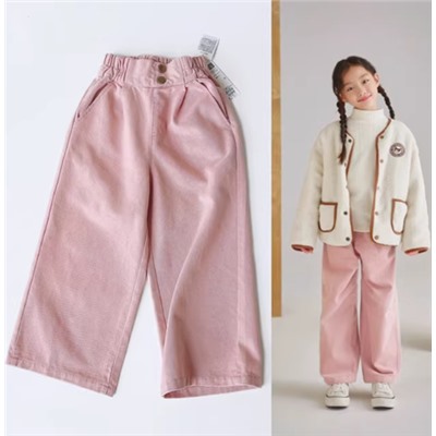 Розовые джинсовые брюки. Экспорт