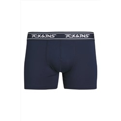 Jack & Jones Erkek Düz Renk Mikrofiber 3'lü Boxer Paketi - Carl
