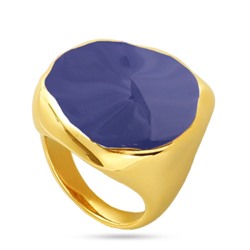 Кольцо Палитра (эмаль фиолетовая; покрытие золото), Есть комплект