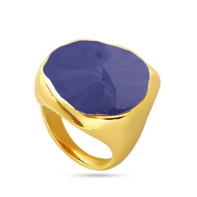 Кольцо Палитра (эмаль фиолетовая; покрытие золото), Есть комплект