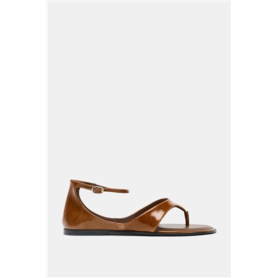 LEATHER TOE POST SANDALS