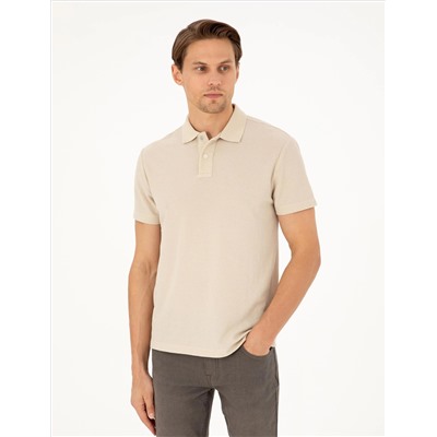 Bej Slim Fit Tişört