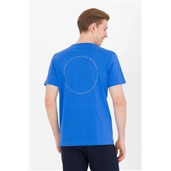 Erkek Saks Bisiklet Yaka Tişört