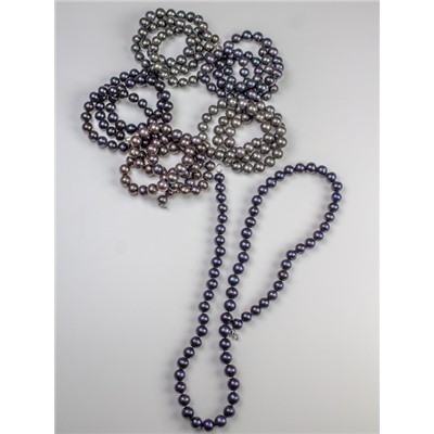 Бусы серебро 01407S2D10.42