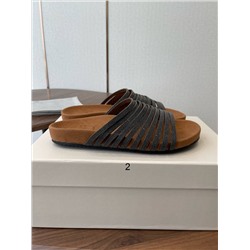 Стильные женские шлепки с цепочками БРУНЕЛЛ*О КУЦИНЕЛЛ*И