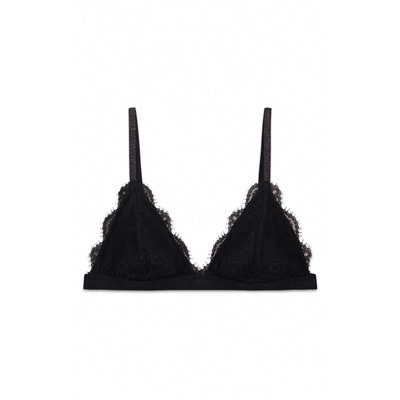 Sujetador triangular encaje negro