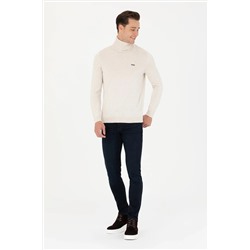 Erkek Taş Melanj Basic Kazak