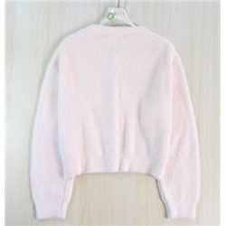 Женский  мягкий флисовый кардиган с V-образным вырезом,