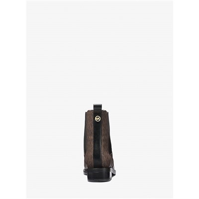 Michael Kors Outlet Ella Signature Logo Chelsea Boot