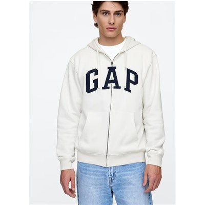 Relaxed Gap Logo Zip Hoodie