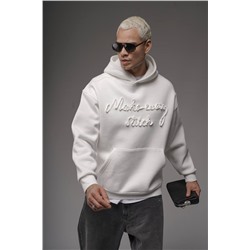Худи с надписью белый