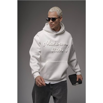 Худи с надписью белый