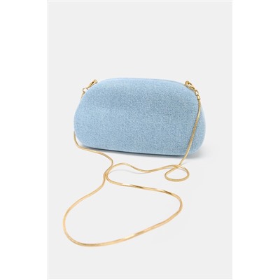 DENIM FABRIC MINAUDIÈRE BAG