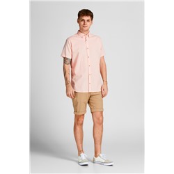 Camisa de lino Rosa jaspeado