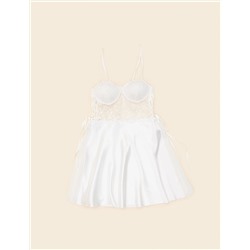 Ekru Saten 6'lı Çeyiz Seti