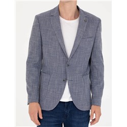 Koyu Mavi Ekstra Slim Fit Blazer Spor Ceket