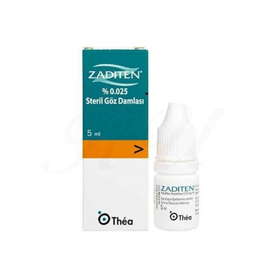 ZADITEN % 0.025 steril göz damlası 5 ml (аллергический конъюнктивит)