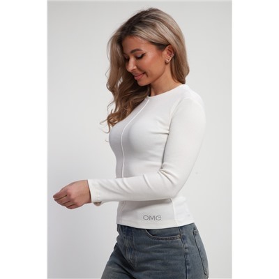 Лонгслив женский облегающий со швом ЛГ-03