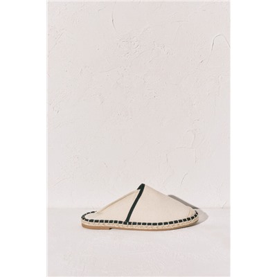 Alpargata mule bicolor