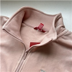 Велюровая женская толстовка с короткой молнией ❤️ ГЕС*С