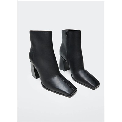 Botín punta cuadrada -  Mujer | MANGO OUTLET Melilla