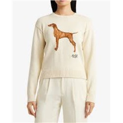 Женский трикотажный свитер с вышивкой РАЛЬ*Ф Л