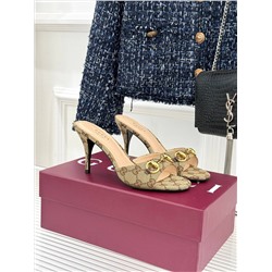 Женские мюли на высоком каблуке с элементом ХОР*С БИТ