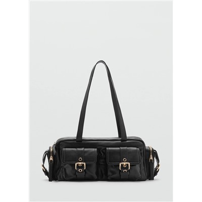 Bolso piel bolsillos