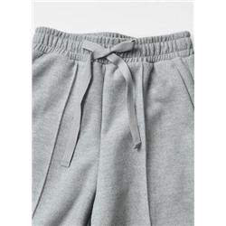 Брюки прямого покроя из шерсти с завязками и высокой талией